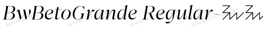 BwBetoGrande Regular字体转换